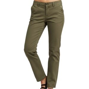 Seasalt Cornwall Women’s Olive Green Jeans 99% Organic Cotton Back Elastic Waist